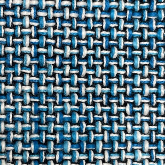 Calvin Klein Womens Skirt Size 2 Petite Tweed A-Line Cotton Lined Blue White - Picture 3 of 8